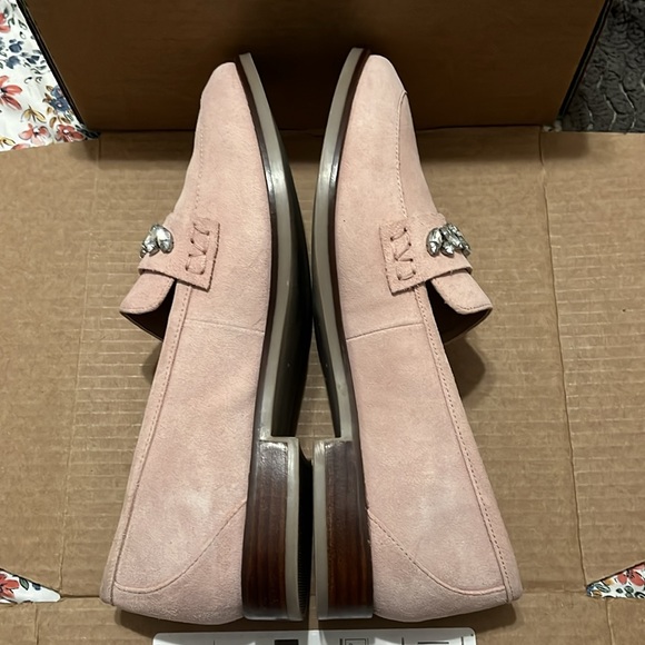Vionic Gem Bedazzled Blush Pink Loafers - Picture 7 of 12